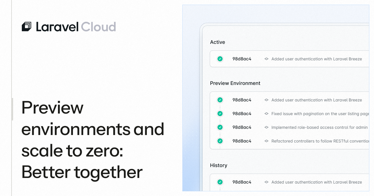 Preview environments and scale to zero: Better together